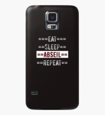 Rock Climbers Gift Eat Sleep Abseil Repeat Case/Skin for Samsung Galaxy