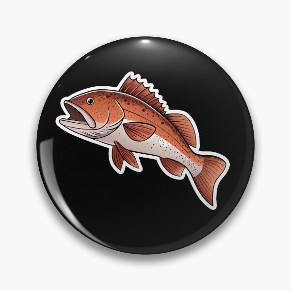 Item preview, Stylized Redfish  – Clean Graphic Fishing Illustration designed and sold by VividOrganica.