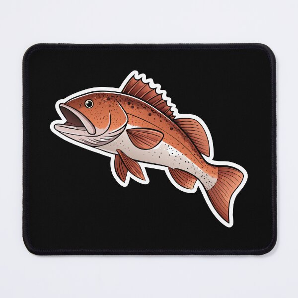 Item preview, Stylized Redfish – Clean Graphic Fishing Illustration designed and sold by VividOrganica.