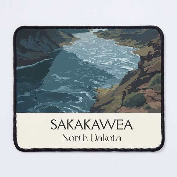 Item preview, Lake Sakakawea North Dakota Vintage Poster | Missouri River Scenery Art Print | Fishing & Boating Decor designed and sold by TuncGK.