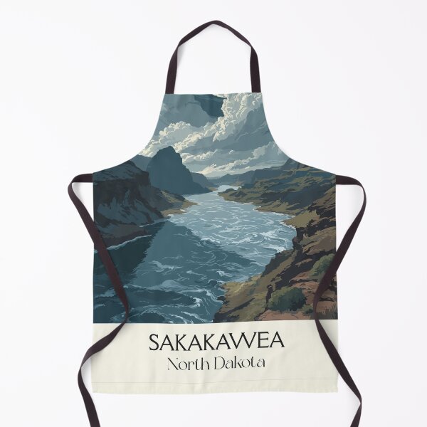 Item preview, Lake Sakakawea North Dakota Vintage Poster | Missouri River Scenery Art Print | Fishing & Boating Decor designed and sold by TuncGK.