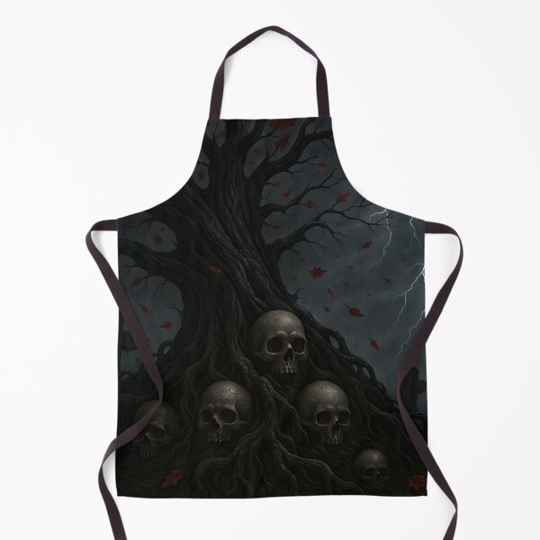 Item preview, Gothic Skull Tree with Lightning designed and sold by Nguyenhaithanh.