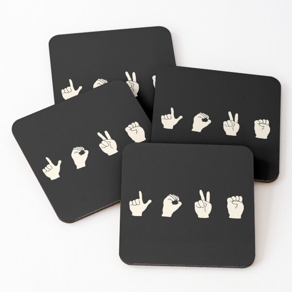 Item preview, Love in ASL with Cartoon Hands designed and sold by DeannesArtMess.