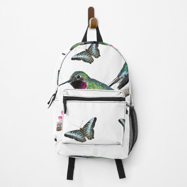 Item preview, Hummingbirds Floss tree branch flowers and Malaysian blue clipper designed and sold by Peter Etchells.