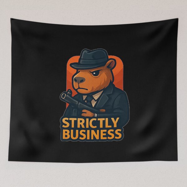 Item preview, Strictly Business - Capibara designed and sold by okiiskandarart.