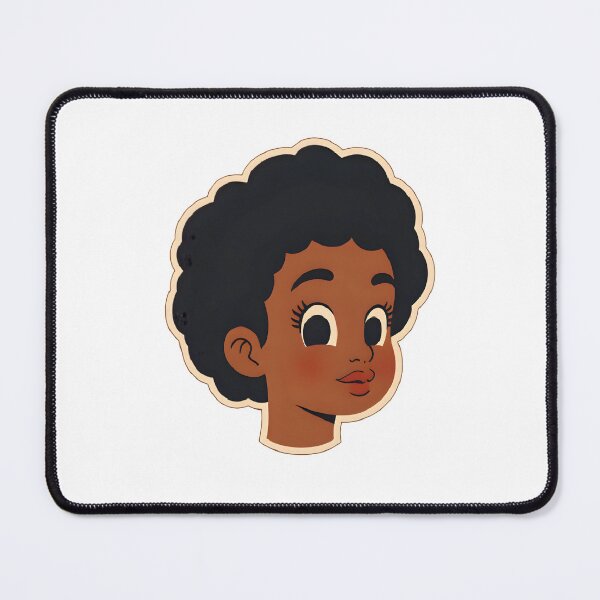 Item preview, Kawaii Vintage Black Woman Sticker – Timeless Elegance Aesthetic Retro Art designed and sold by OsasChild.