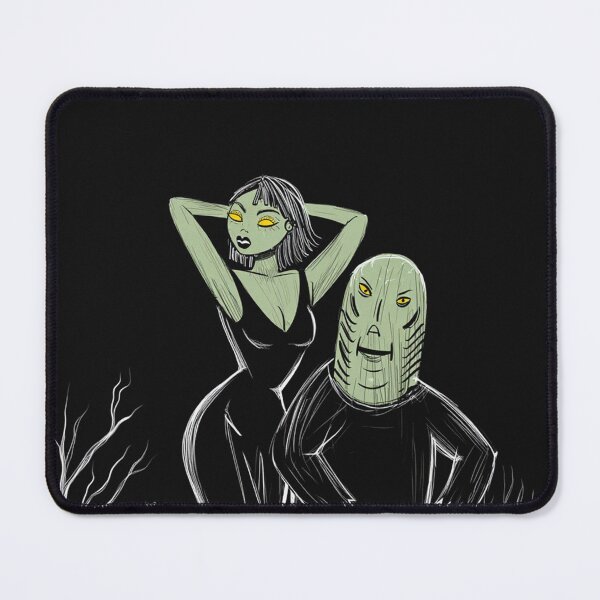 Item preview, The creature from the black lagoon and his bride illustration designed and sold by Vintage Designs +.