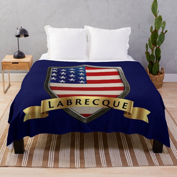 Item preview, Labrecque Family USA Shield, Stars & Stripes Pride Crest designed and sold by Highlandkings.