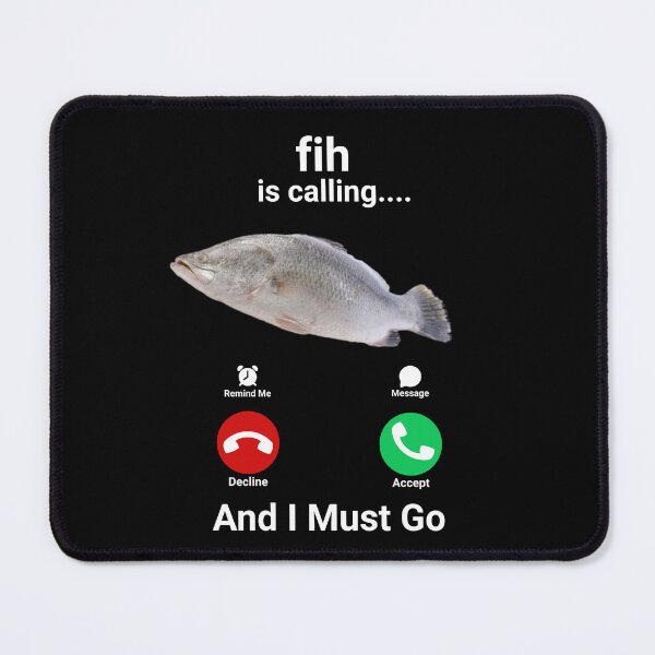 Item preview, Fih is Calling Remind me Message Decline Accept Phone Call Fish designed and sold by LuxeGraphix.