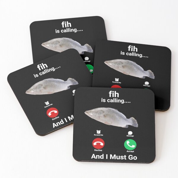 Item preview, Fih is Calling Remind me Message Decline Accept Phone Call Fish designed and sold by LuxeGraphix.