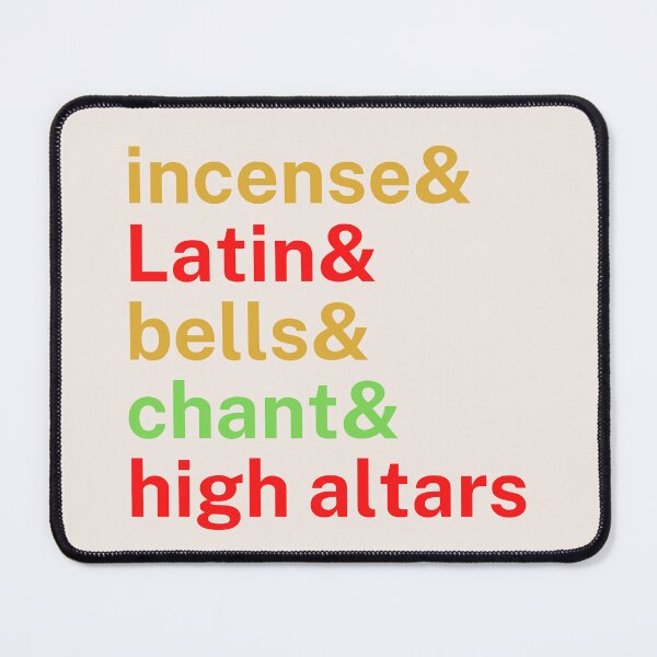 Item preview, Traditional Latin Mass Incense Latin Bells Chant High Altars designed and sold by MaryKunzGoldman.