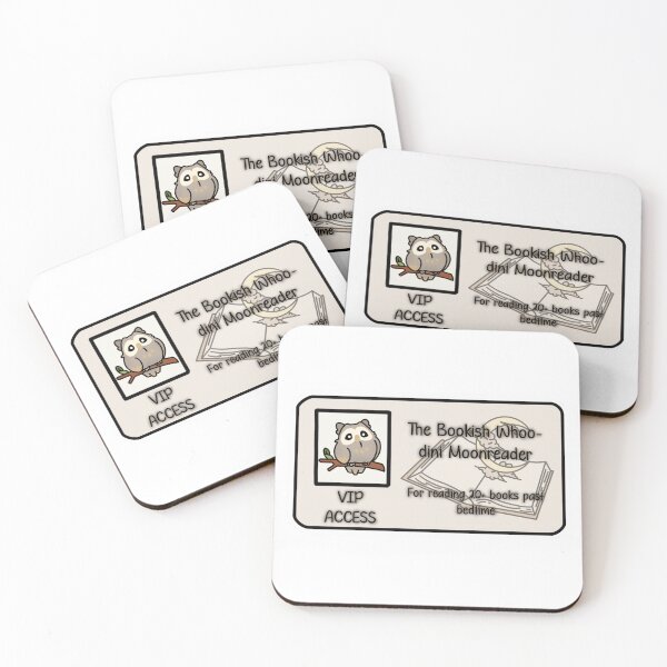 Item preview, VIP Bookish Woo-dini Moonreader Sticker – Owl Achievement for Late-Night Reading designed and sold by OceaneZwDesigns.