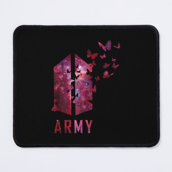 Item preview, Bts Army Logo With Destructive Butterfly (Red Galaxy) Kpop Army designed and sold by ChristianeLamy.