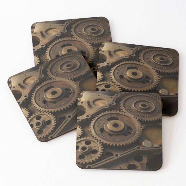 Item preview, Vintage Industrial Brass Gear Assembly – Steampunk Mechanical Art designed and sold by nigejohn.