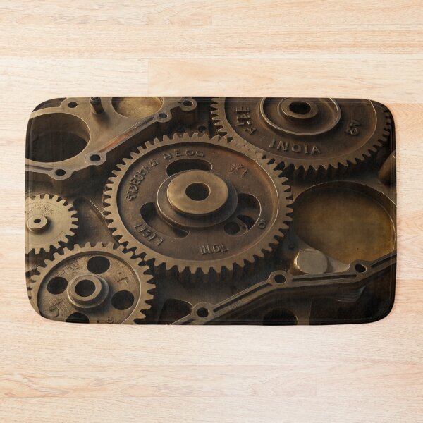 Item preview, Vintage Industrial Brass Gear Assembly – Steampunk Mechanical Art designed and sold by nigejohn.
