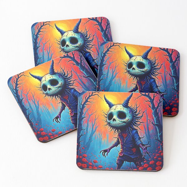 Item preview, Creepy Demon in Spooky Woods Design designed and sold by Health And Fitness Posts e-Store.