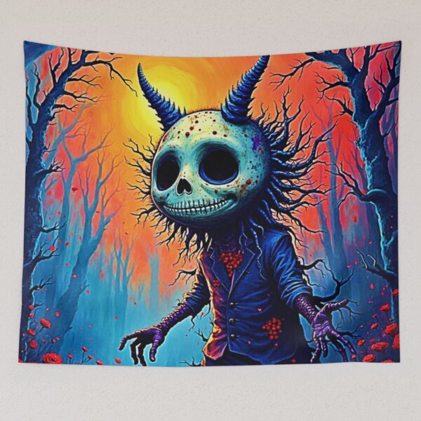 Item preview, Creepy Demon in Spooky Woods Design designed and sold by Health And Fitness Posts e-Store.