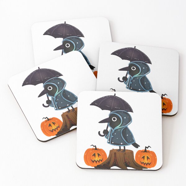 Item preview, Rainy Day Raven: Autumn Crow (Halloween) designed and sold by Iqrapixels.
