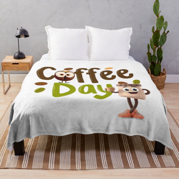 Item preview, Coffee Day – Cute Cartoon Coffee Bean & Cup Art designed and sold by DesignArtist.ia.