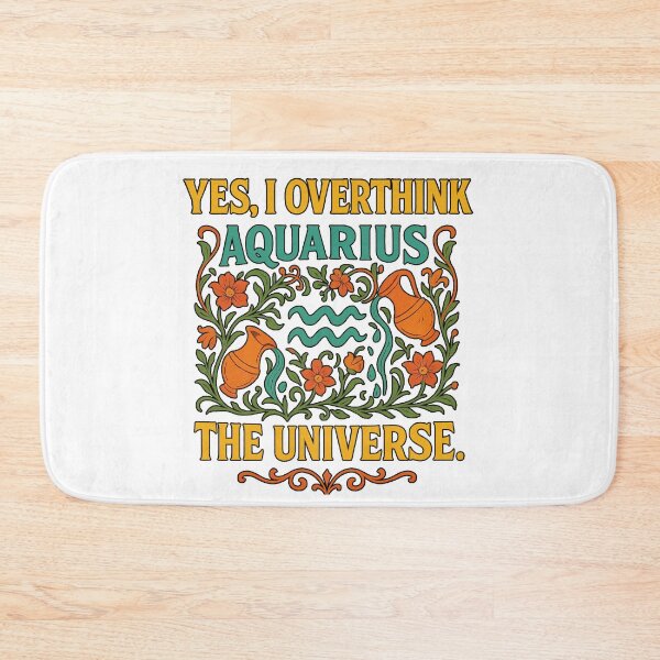 Item preview, Aquarius "Yes, I Overthink the Universe" Art Nouveau T-Shirt | Philosophical Zodiac Tee designed and sold by MySpiritTravels.