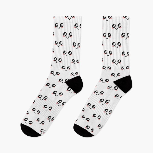 Item preview, Cute kawaii blushing smiling face pattern designed and sold by BlushyPrint.