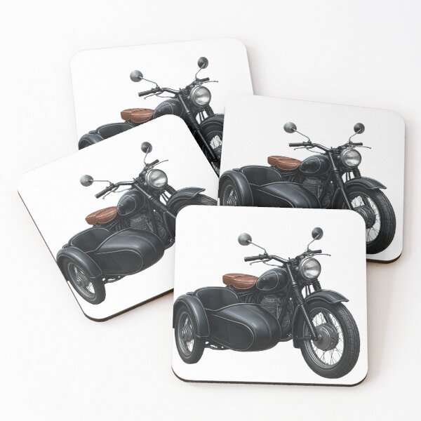 Item preview, Vintage Motorcycle with Sidecar – 3D Ride Effect. designed and sold by AndrewYoko.