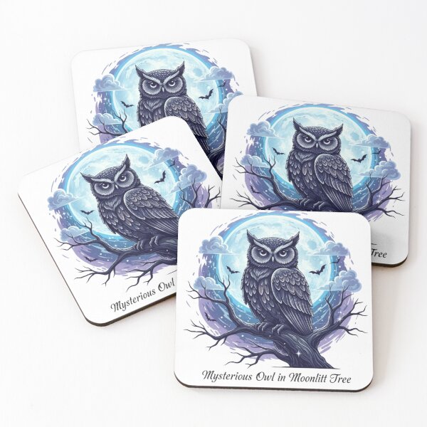 Item preview, Mysterious Owl in Moonlit Tree designed and sold by Lovstar.