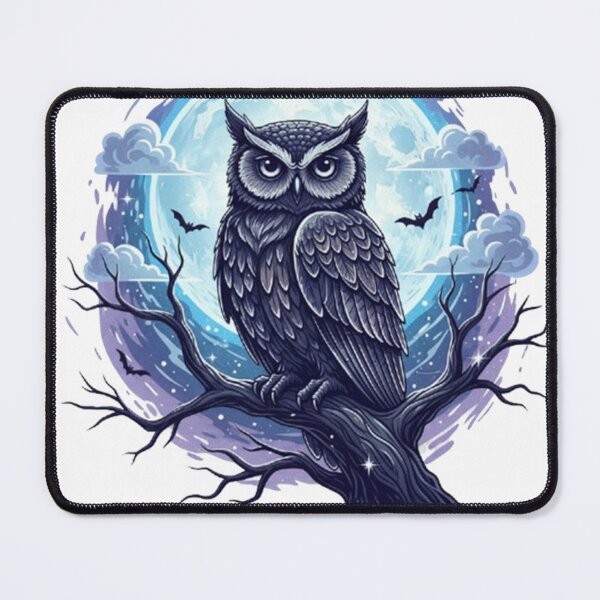 Item preview, Mysterious Owl in Moonlit Tree designed and sold by Lovstar.