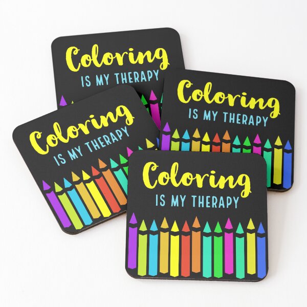 Item preview, Coloring Is My Therapy, Crayons Colored Pencils For Coloring Book Fans designed and sold by MaryKunzGoldman.