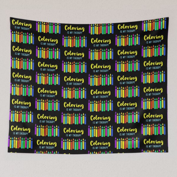 Item preview, Coloring Is My Therapy, Crayons Colored Pencils For Coloring Book Fans designed and sold by MaryKunzGoldman.