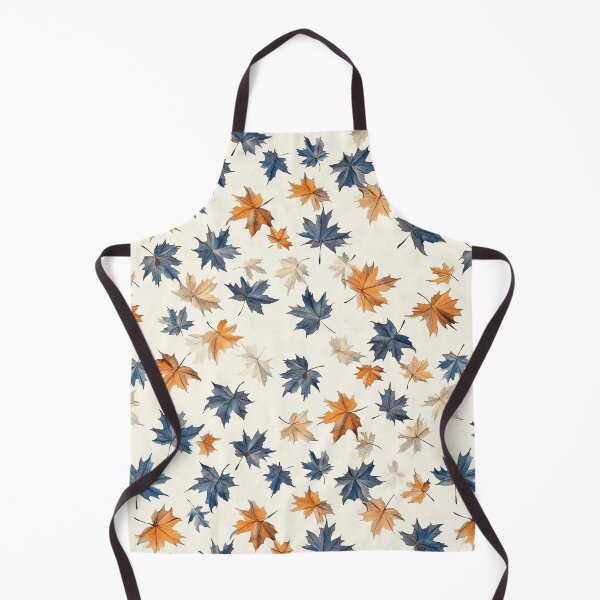 Item preview, Orange Blue Autumn Falling Maple Leaves Watercolor All Over designed and sold by Feeling Artsy.