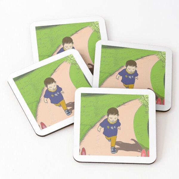 Item preview, Little Boy Walking in the Park – Cute Kids Illustration designed and sold by KittenAndCo.