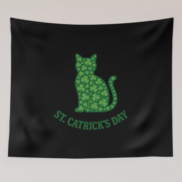 Item preview, "St. Catrick's Day" Funny Cat Pun for St. Patrick's Day designed and sold by Ruby River.