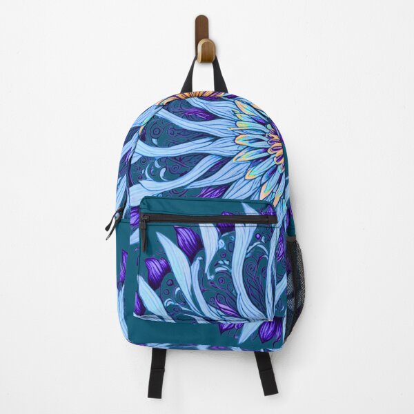 Item preview, Blue Psychodelic flower designed and sold by Nathalia Lodi.