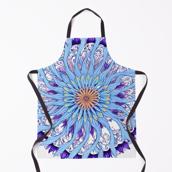 Item preview, Blue Psychodelic flower designed and sold by Nathalia Lodi.