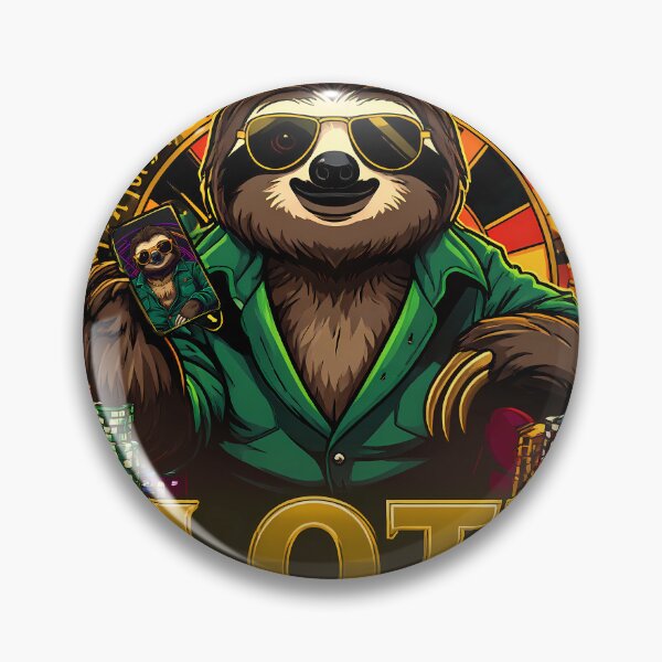 Artikelvorschau, Casino Sloth: Immer All-In, irgendwann entworfen und verkauft von Alongwith-a-lot.