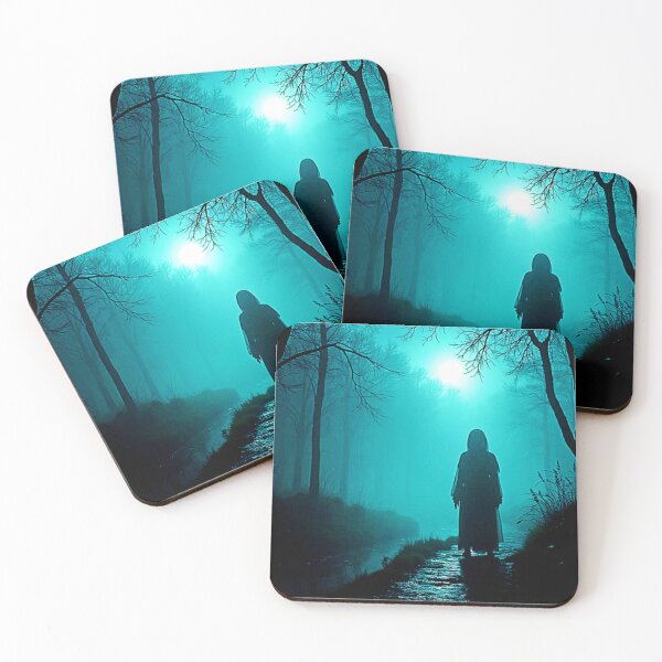 Item preview, Ghostly Figure in Haunted Woods Design designed and sold by Health And Fitness Posts e-Store.