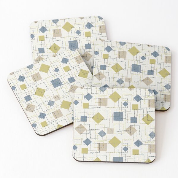 Item preview, Digital geometric squares designed and sold by Alessandro Remo Mazzoni Remotextiles.