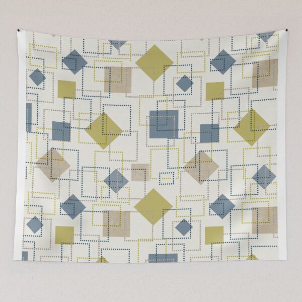 Item preview, Digital geometric squares designed and sold by Alessandro Remo Mazzoni Remotextiles.
