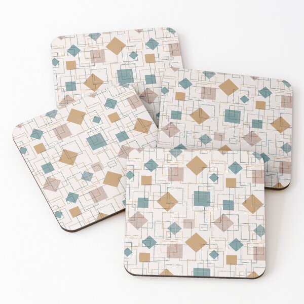 Item preview, Digital geometric squares designed and sold by Alessandro Remo Mazzoni Remotextiles.