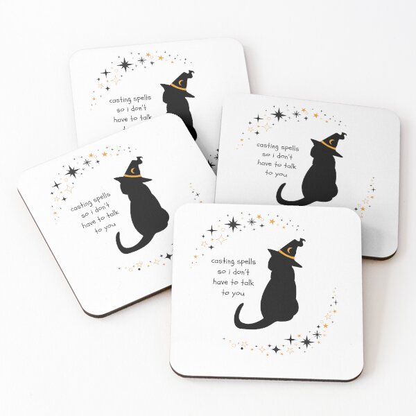 Item preview, Introvert Witch Cat designed and sold by HanamiWork.