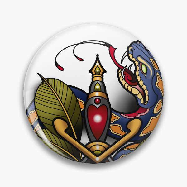 Item preview, Dagger Snake designed and sold by BazyliTattoo.