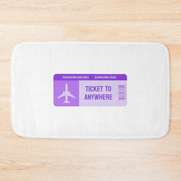 Item preview, Ticket To Anywhere Boarding Pass Freedom Airlines Purple designed and sold by demetrius-krame.