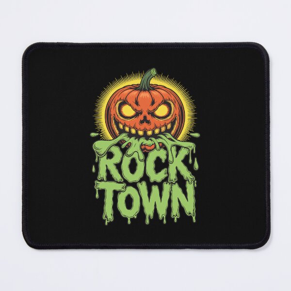 Item preview, Rock Town – Evil Pumpkin Halloween Rock Design designed and sold by TipTop GFX.