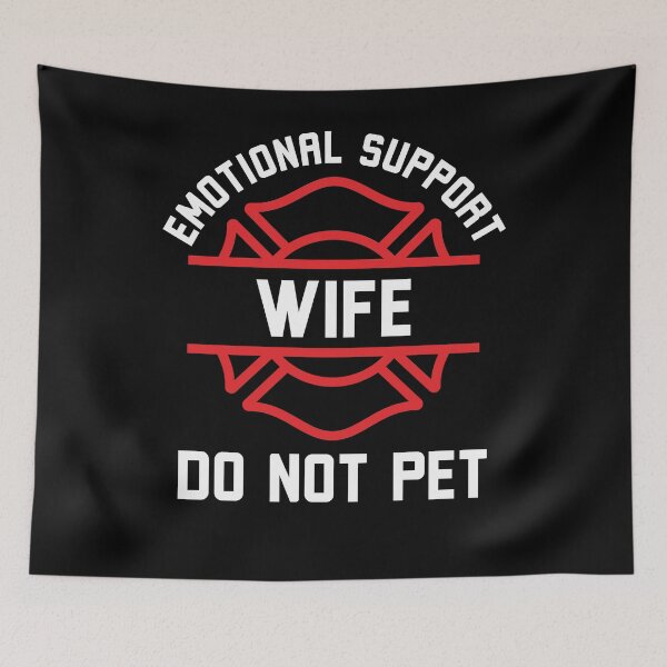Item preview, Emotional Support Wife do not pet Funny logo designed and sold by snowry.