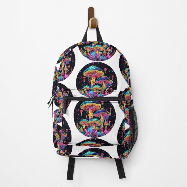 Item preview, Trippy mystical neon colorful mushroom dark academia cottagecore purple black aesthetic dark forestcore designed and sold by cocomelon168.