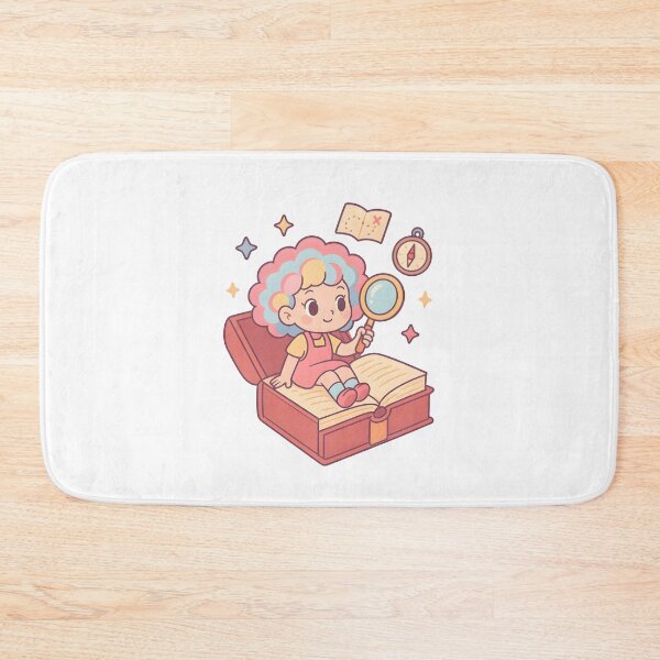 Item preview, Book Box Explorer | Cute Kawaii Chibi Girl Reading Design designed and sold by OsasChild.