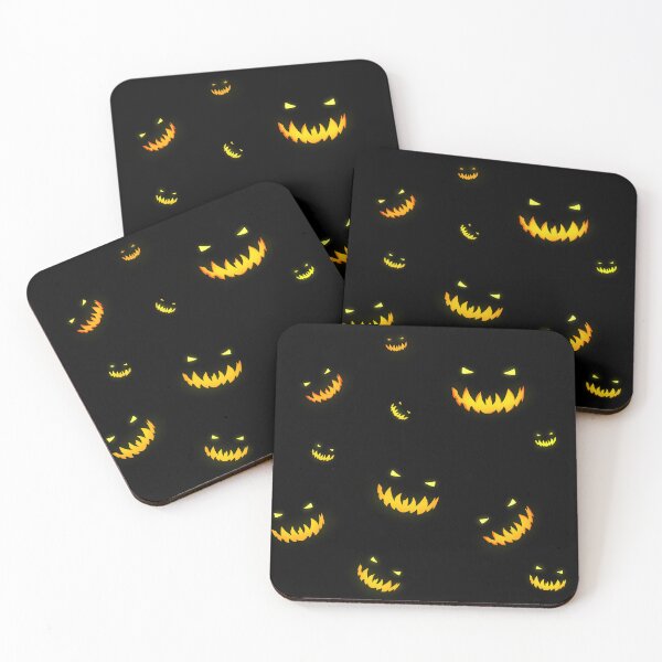 Item preview, glow in the dark Jack o'lantern faces designed and sold by Wayoftheartist.