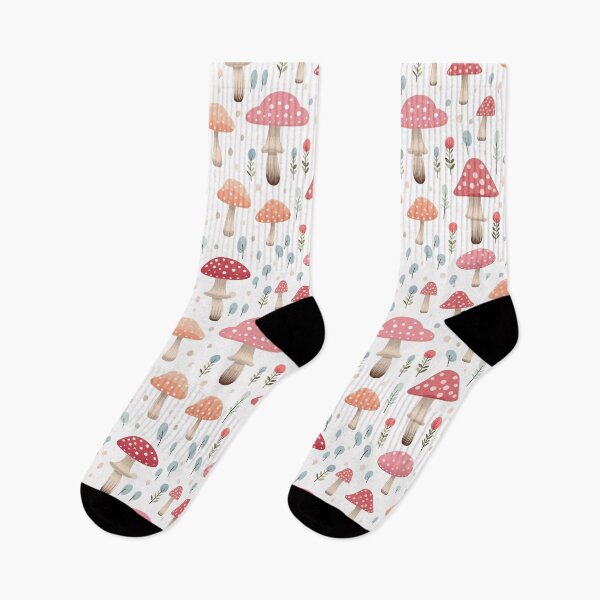 Item preview, Trippy mystical colorful mushroom pattern cottagecore cute aesthetic forestcore  designed and sold by cocomelon168.