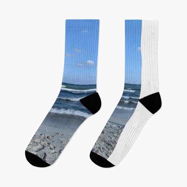 Item preview, Peaceful Blue Ocean Waves and Sandy Beach Sky View designed and sold by Torizo.